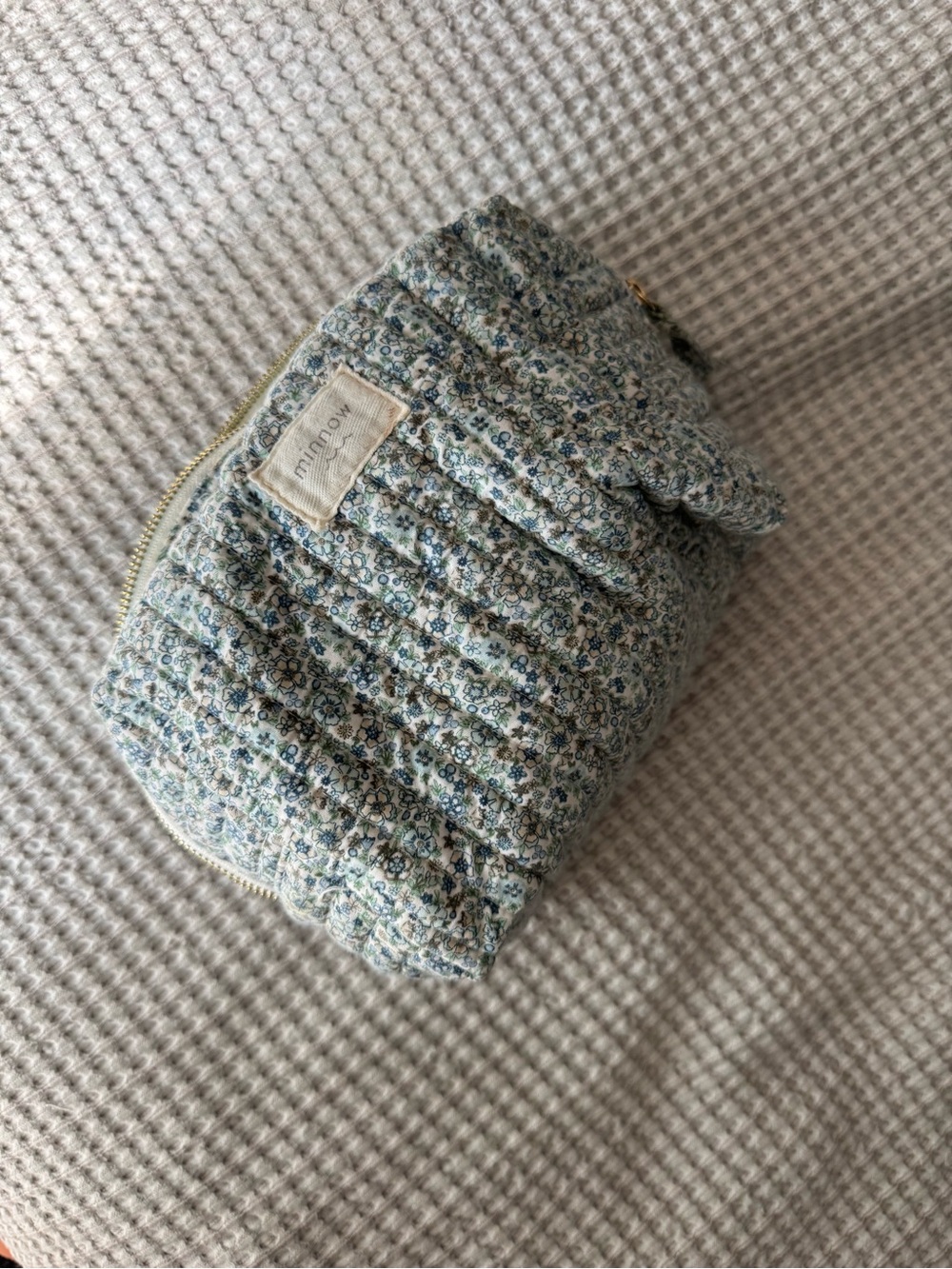 Minnow Floral Quilted Kids Travel Pouch